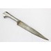 Antique Dagger Knife Old Damascus Sakela Steel Hand Engraved Blade Handle C875